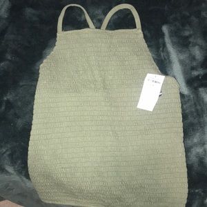 Green cross back tank